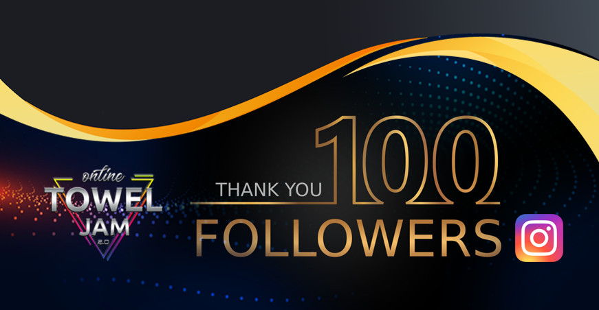 Heute hat der Instagram-Account von Towel Jam 100 Follower erreicht