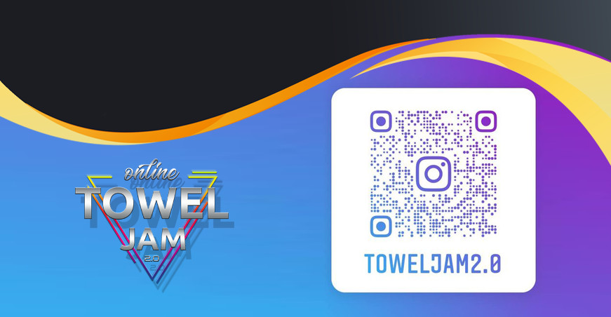 From now on you can also find the Live Online Towel Jam 2.0 on Instagram